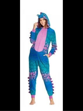Wondershop Blue & Purple Dragon Onesie Jumpsuit